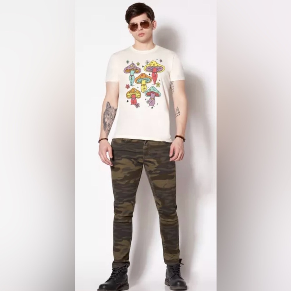 Mushroom Booty Graphic T Shirt